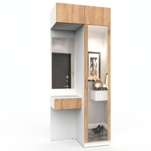 Набор мебели для прихожей "Марсель-253" МР 01-253 В2490 Ш1000 Г580 (ЛД..